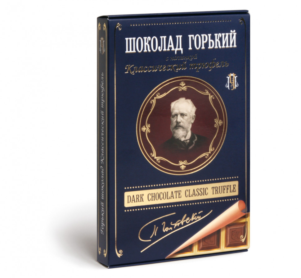  Фабрика Томер  Горький шоколад ТРЮФЕЛЬ классический (Чайковский), 112г в Кемерово