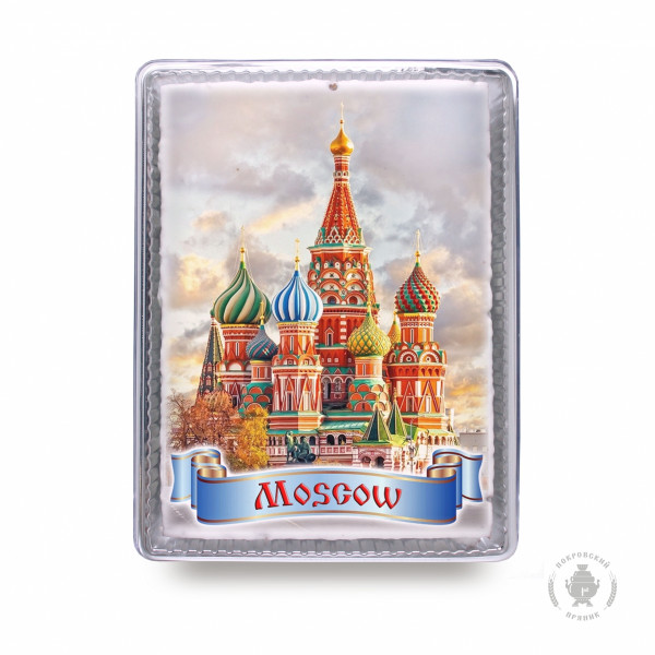 №3 Пряник 600г MOSCOW с фотопечатью (в подарочной пластиковой упаковке)  в Кемерово